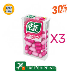 X3 – Tic Tac Drops Strawberry Mix Flavor 10.2g = 0.35oz each