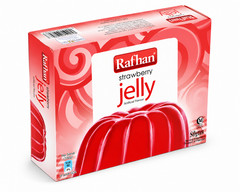 Pack of 6 Rafhan Strawberry Jelly Mix – Strawberry Flavour (80g Each)