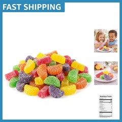 Classic 1 lb Assorted Fruit Candy Slices in Resealable Bag – Perfect for Snacks