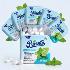 Sugar Free Xylitol Mints Probiotics Vitamin C Spill Proof 6 Pack 300 ct Spearmin