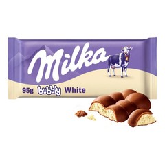 25x MILKA Bubbly White Chocolate Bar 95g / 3.4oz