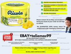 Ricola Herbal Candy Tin 100g LemonMint Sugar-Free Swiss Throat Drops ( X 2 )