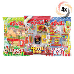 4x Packs eFrutti Variety Movie & Lunch Bag Gummy Candy | 2.7oz | Fast Shipping