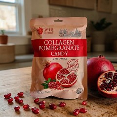 Collagen Pomegranate Candy 3.5 oz, Made With Fresh Ingredients – One Pack