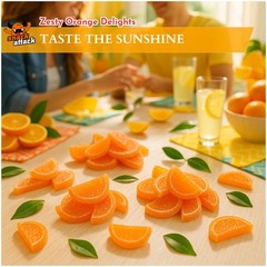 ORANGE FRUIT SLICES ~ Zesty, chewy treat ~ Varied ~ SHIPS FREE