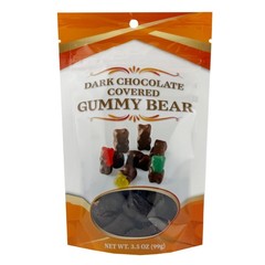 FirstChoiceCandy Chocolate covered Gummy Bears, 3.5 Oz – Individual Bag
