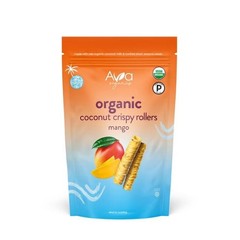 Ava Organics Mango Coconut Crispy Rollers 14.1oz Fast Dispatch