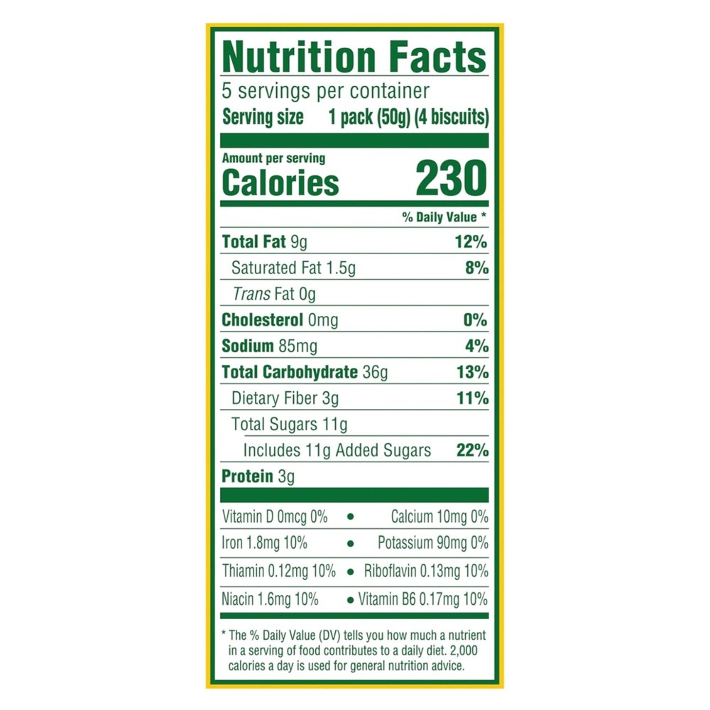 Coconut Breakfast Bars, 30 Packs, 4 Biscuits/Pack