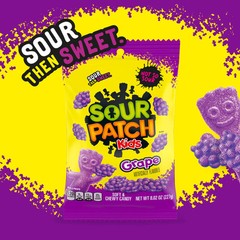SOUR PATCH KIDS Grape Sour Gummy Candy 8.2 Oz Perfect for Parties Movies