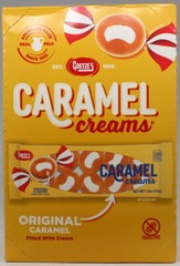Original Caramel Creams by Goetzes Candy Chewy Box of 20 Bars Bulk 2.37 LBS