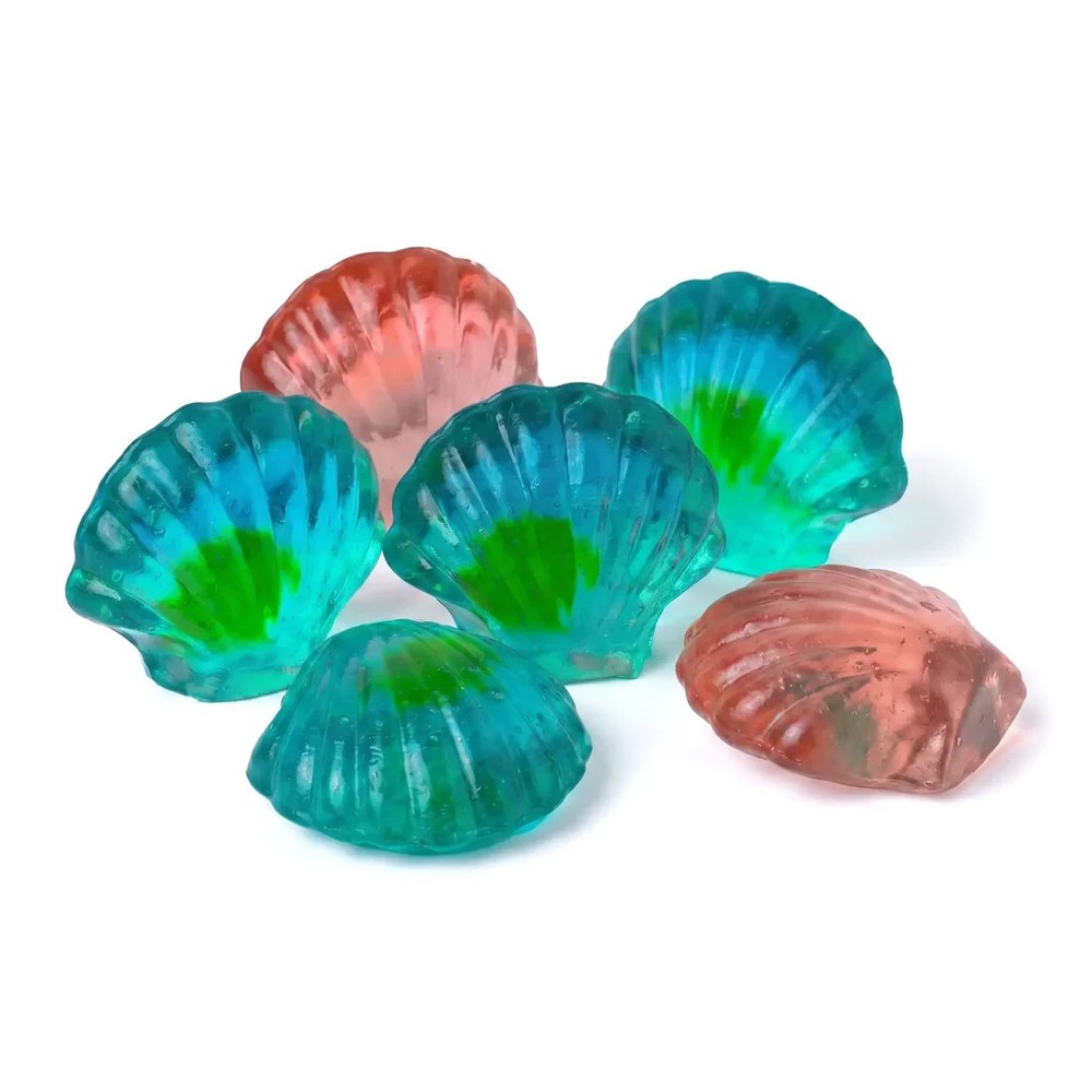 Premium 3D Gummy Filled Seashells | Soft Chewy Candy | Ocean Themed Sweet Treat