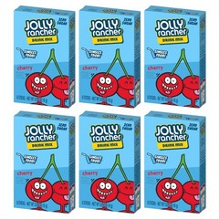 Jolly Rancher SINGLES TO GO! Cherry, 6 boxes with 0.57 Ounce (Pack of 6), Red