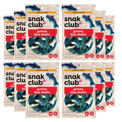 Gummy Sharks Candy, Soft & Chewy Fruit Candy, 2.75 Oz, 12 Pack