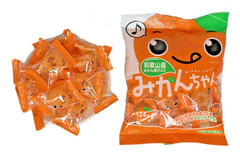 Japan Candy Kawaguchi Seika Mikan-chan Mandarin Orange Candy 124g × 10 bags