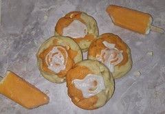Handmade Orange Creamsicle Cookie, Giant Cookies, Soft Baked Cookies, Fresh Bake