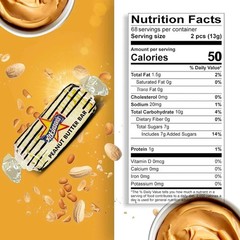 Goetze’s & Zebra Peanut Butter Bars Bulk Candy Mix | 1LB ~ 2LB | Free Shipping!