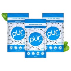 | Aspartame Free Chewing Gum | 100% Xylitol | Natural Peppermint Flavored Gum…