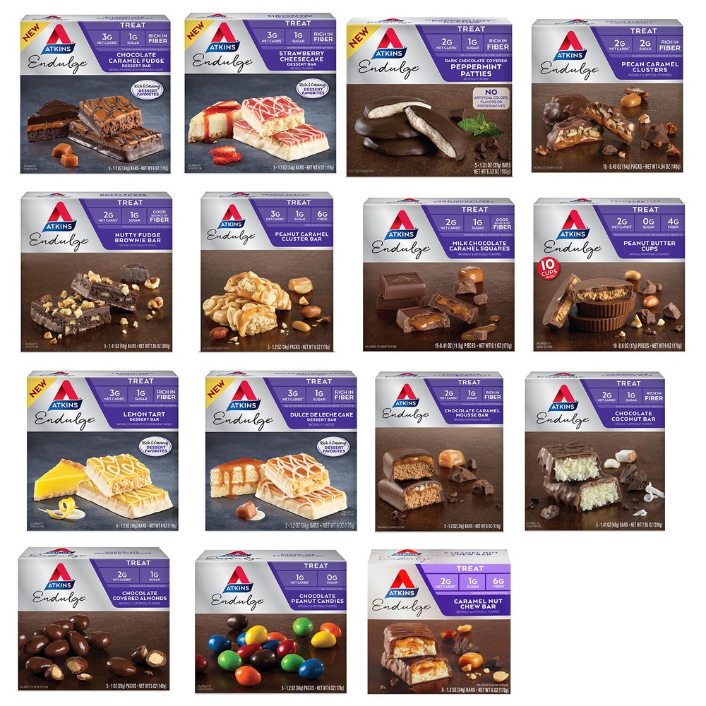 Atkins Endulge Keto-Friendly Snacks On-the-Go Variety of Snacks to Choose