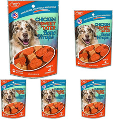 SATOHA 45301 Chicken & Sweet Tater Bone Wrap Treat for Dogs (1 Pouch), One Size