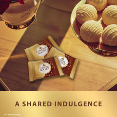 Ferrero Rocher Premium Milk Hazelnut Chocolate Squares, Individually Wrapped Cho