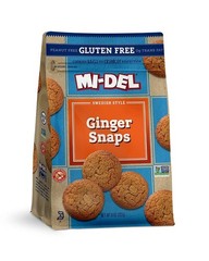 Mi-Del Gluten Free Ginger Snaps – Non GMO 8 Ounce (Pack of 1), Light Brown