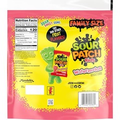 SOUR PATCH KIDS Watermelon Soft Chewy Candy 1.8 lb Family Size Bag