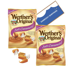 WERTHERS’ ORIGINAL | SOFT CARAMELS Candies | 2 Pack, 2.22-Oz. Bags, Sameday Ship