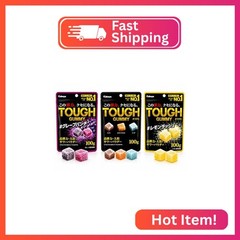 Konbini Japan – Tough Gummy Japanese Candy Gummies (100g x 3) Authentic Sweets G