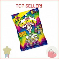 WARHEADS – Extreme Sour Hard Candy – Assorted Flavors – Sour Apple, Black Cherry