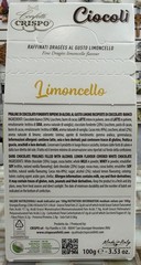 Crispo Confiture Ciocoli’ Limoncello Gr.100 Dragees limoncello Made In Italy