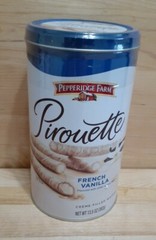 2[two] NEW PEPPERIDGE FARM PIROUETTE FRENCH VANILLA CREME FILLED WAFERS 13.5 OZ