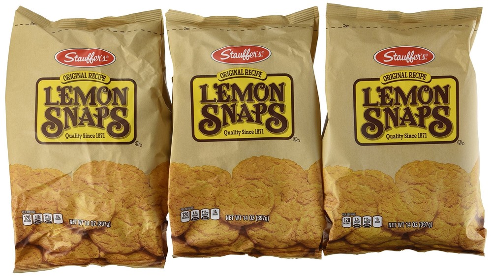 Stauffer’s Lemon Snap Cookies 3 Pack 14oz Crunchy Lemon Flavor Treats