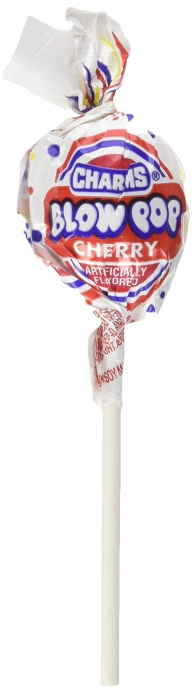 Charms Blow Pops Cherry Lollipops 48 48 Count (31.2 Ounce) (Pack of 1), Red