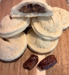 Soft Baked Date Filled Cookies, (One Dozen) Freshly Made