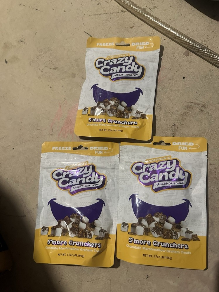 Andersen’s Smores Smore Crunchers Crazy Candy Freeze-Dried Fun, 3 Bags 9/2026