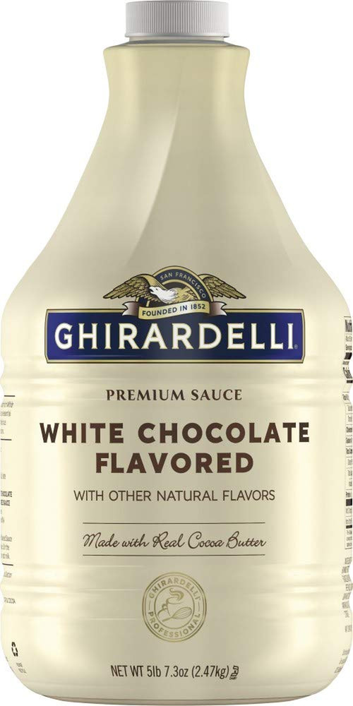 Premium Sauce White Chocolate Flavored with Other Natural Flavors, 87.3 Ounce Bo