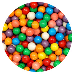 Gumballs for Gumball Machine, 0.5 Inch Mini Gumballs, Approx. 280 Pieces, 1Lb Bu