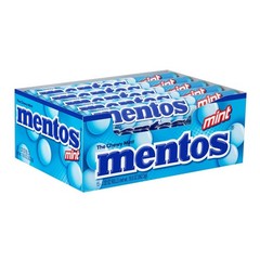 Mentos The Chewy Mint Candy – Mint Flavor 1.32oz Rolls – 15 Rolls