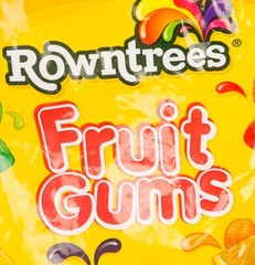 Nestle Rowntree Fruit Gums Bag 150 Gram 5.29 Ounce (Pack of 1), Orange,Lime