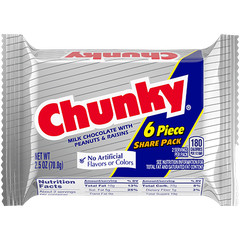 Chunky Milk Chocolate with Roasted Peanuts and Raisins,2.5 Oz(2 pack)