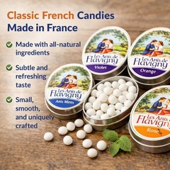 French Anise Candy – Violet Flavor Hard Candy, Natural Gourmet Sweets in Clas…