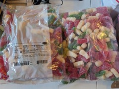 Albanese Sugar Coated Gummy Snowman & Trees 4.5 Lbs. Dated until July 2027