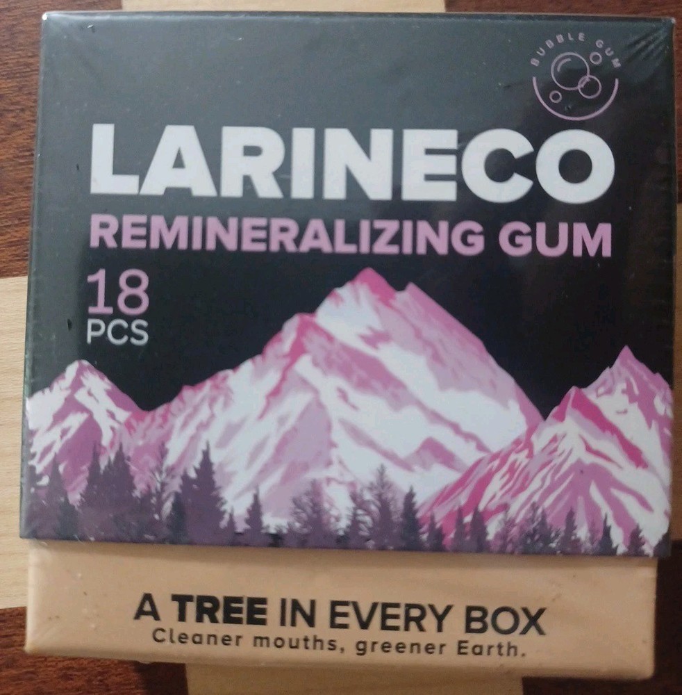 Larineco Remineralizing Gum. Bubblegum Flavor Factory Sealed