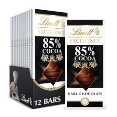 EXCELLENCE 85% Cocoa Dark Chocolate Bar, Dark Chocolate Candy, 3.5 oz. (12 Pack)