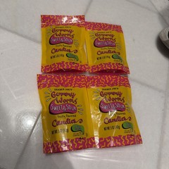 4 Pack Trader Joe’s Sweet & Sour Gummy Worms Candies 5 oz ea Gummies Zero Sugar