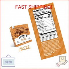 Nonni’s Salted Caramel Biscotti, Individually Wrapped Italian Cookie Snacks, 8 S