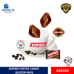 24’s x 32g Kopiko Coffee Candy Blister Pack Hard Coffee Candy ship from malaysia