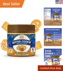 Creamy No Added Sugar Butter Cookie Spread 12oz – Perfect for Low Carb Diets