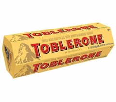 TOBLERONE 6 Bars Swiss Milk Chocolate Honey Almond Nougat 3.52 oz ea PLEASE READ