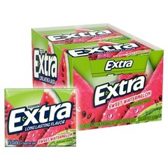 EXTRA Sweet Watermelon Sugar Free Chewing Gum Bulk, 15 Pieces (Pack of 10)